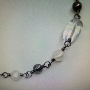 Silpada freshwater pearl & crystal necklace